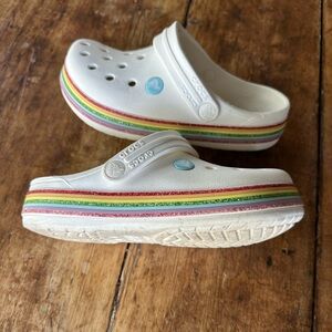 Crocs Rainbow Band - Size 3